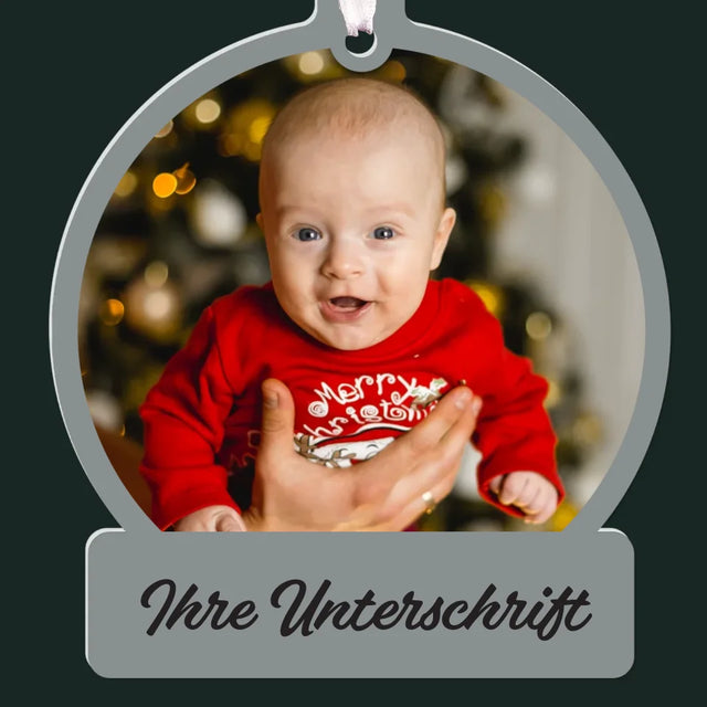 Foto Und Unterschrift: Foto Und Unterschrift - Weihnachtskugel Ball