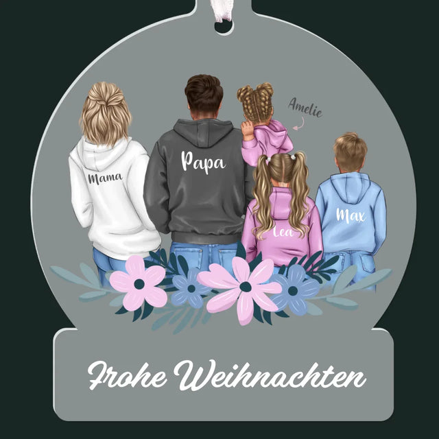 Avatar Creator: Familie Mit Kindern - Weihnachtskugel Ball