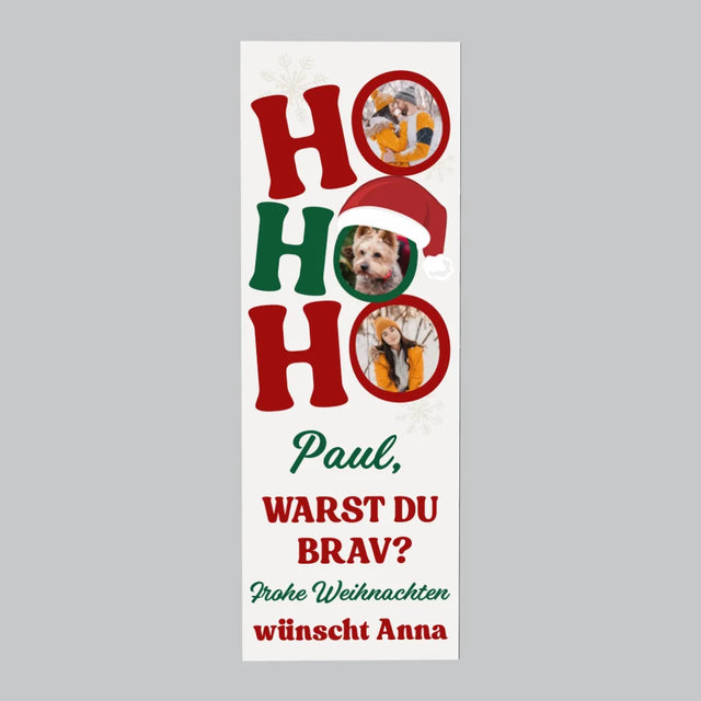 Fotocollage: Ho Ho Ho - Kühlschrankmagnet