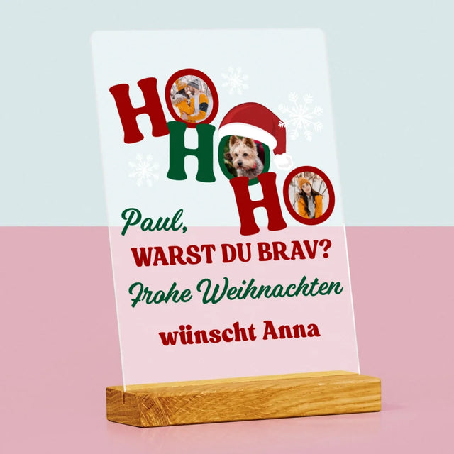 Fotocollage: Ho Ho Ho - Druck Auf Acrylglas