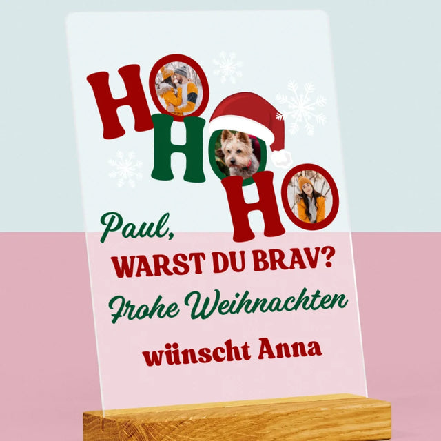 Fotocollage: Ho Ho Ho - Druck Auf Acrylglas