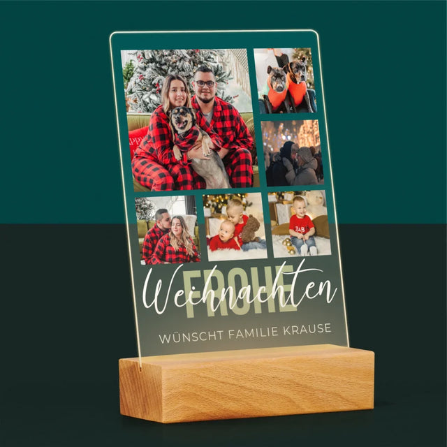 Fotocollage: Frohe Weihnachten - Druck Auf Acrylglas