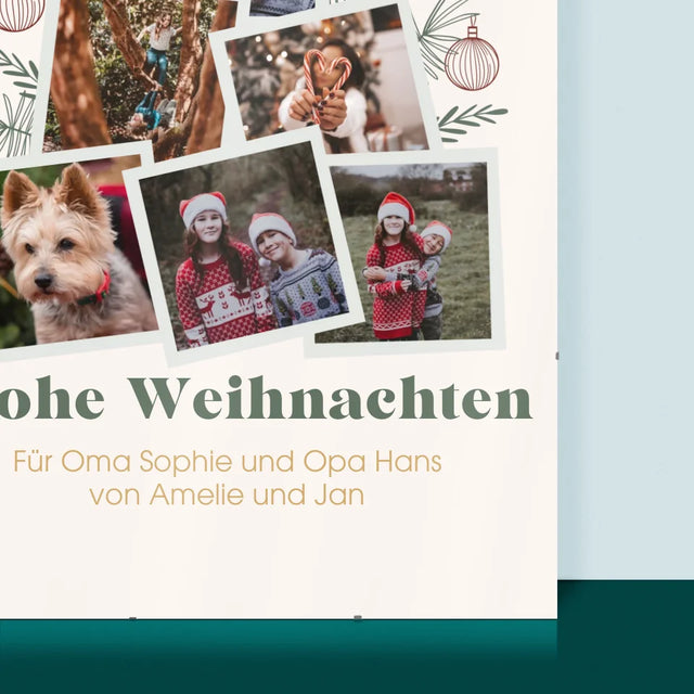 Fotocollage: Weihnachtsbaum - Poster