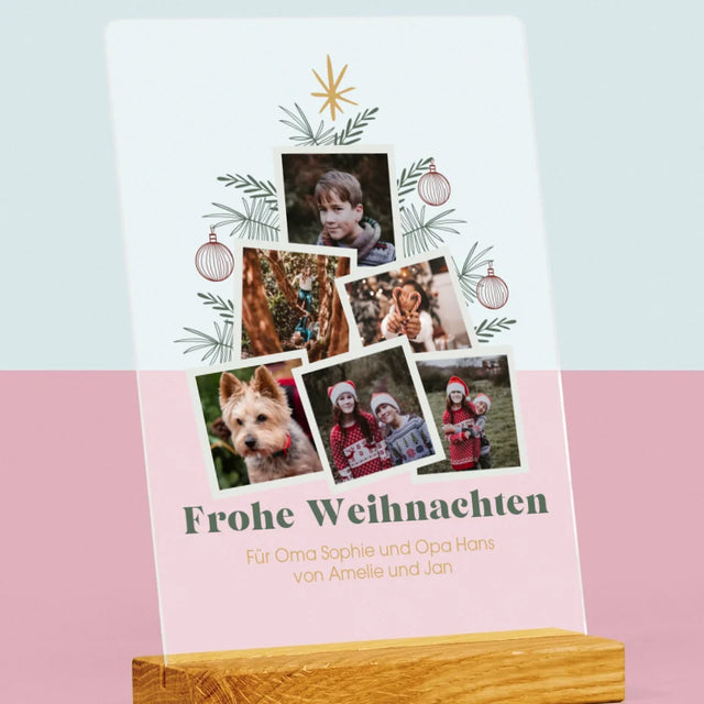 Fotocollage: Weihnachtsbaum - Druck Auf Acrylglas