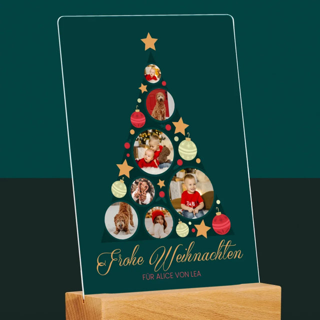 Fotocollage: Weihnachtsbaum Weihnachtskugeln - Druck Auf Acrylglas