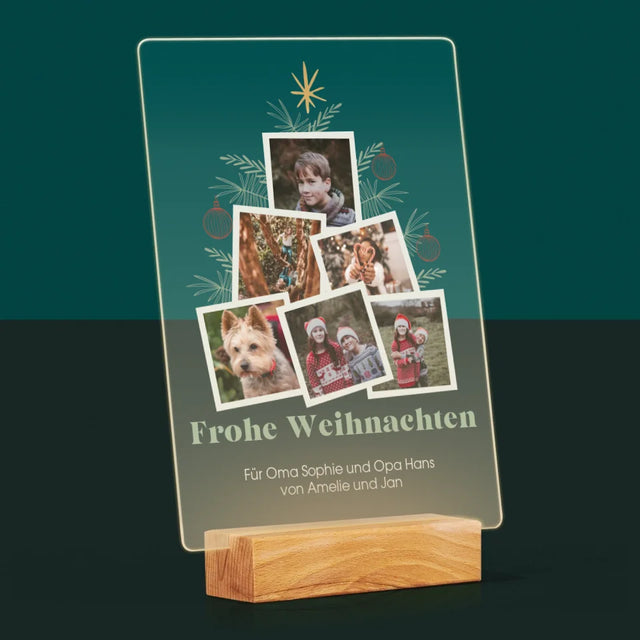 Fotocollage: Weihnachtsbaum - Druck Auf Acrylglas