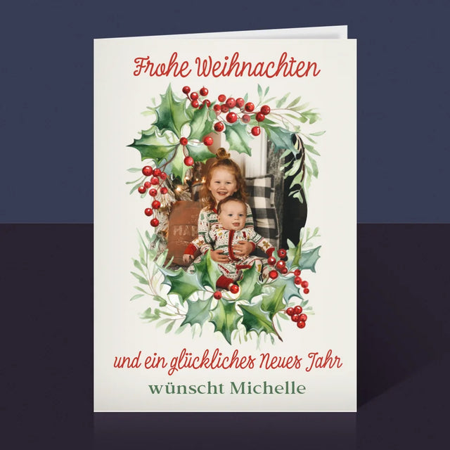 Foto Und Unterschrift: Weihnachtsschmuck - Glückwunschkarte