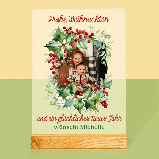 Foto Und Unterschrift: Weihnachtsschmuck - Druck Auf Acrylglas