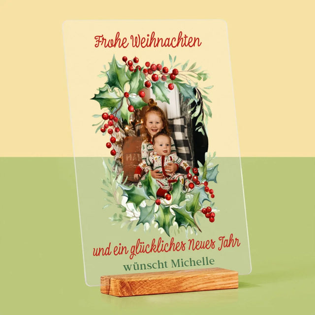 Foto Und Unterschrift: Weihnachtsschmuck - Druck Auf Acrylglas