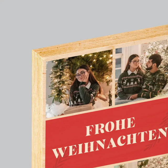 Fotocollage: Weihnachtsfotos - Druck Auf Holz