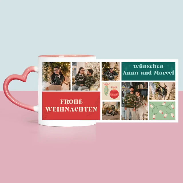 Fotocollage: Weihnachtsfotos - Tasse