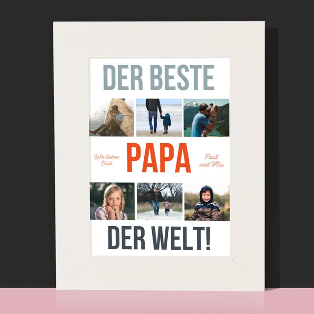 Fotocollage: Bester Papa Der Welt Fotos - Bilderrahmen