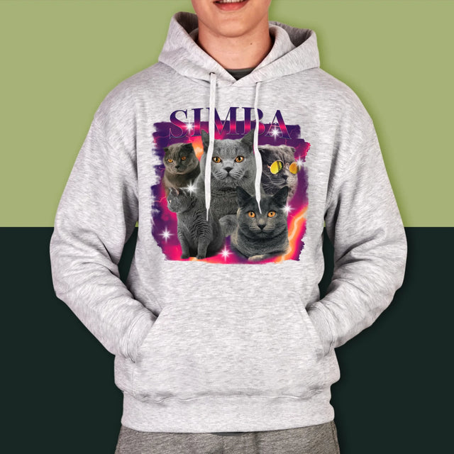 Ihr Avatar: Bootleg Mit Ihrer Katze - Kapuzenpullover Für Herren