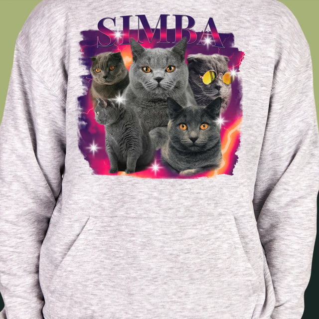 Ihr Avatar: Bootleg Mit Ihrer Katze - Kapuzenpullover Für Herren