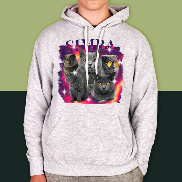 Ihr Avatar: Bootleg Mit Ihrer Katze - Kapuzenpullover Für Herren