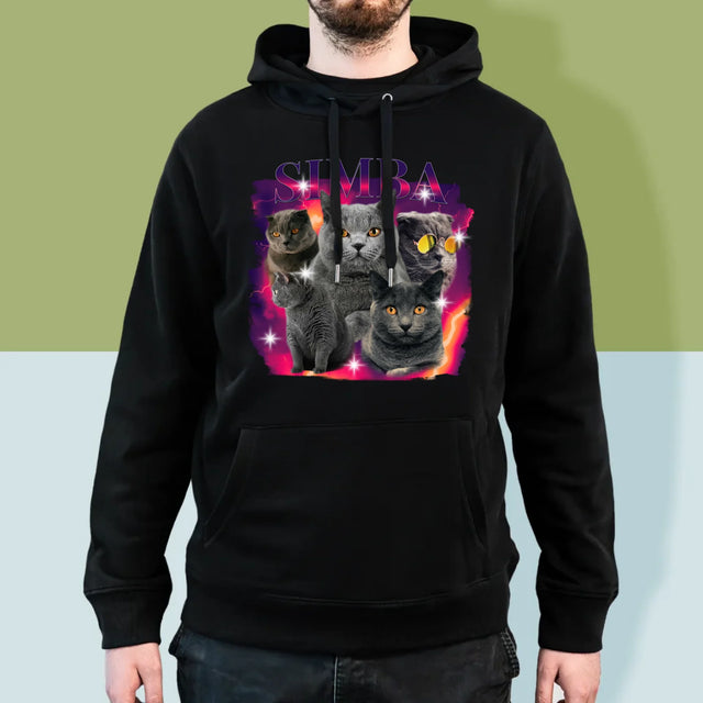 Ihr Avatar: Bootleg Mit Ihrer Katze - Kapuzenpullover Für Herren