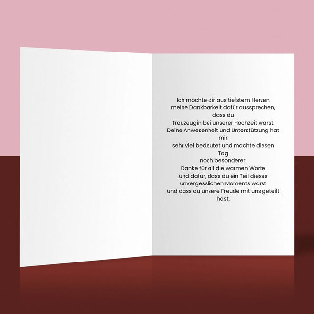 Foto Und Unterschrift: Du Warst Der Beste Trauzeuge - Glückwunschkarte