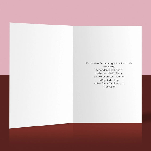 Foto Und Unterschrift: Ändere Dich Nicht - Glückwunschkarte