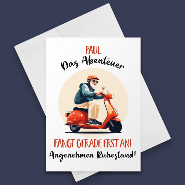 Name Und Unterschrift: Das Abenteuer Fängt Gerade Erst An - Glückwunschkarte