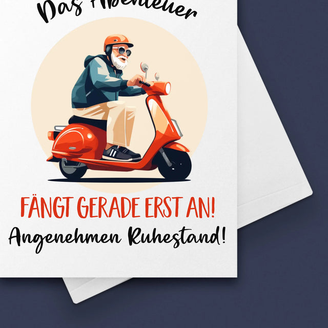 Name Und Unterschrift: Das Abenteuer Fängt Gerade Erst An - Glückwunschkarte