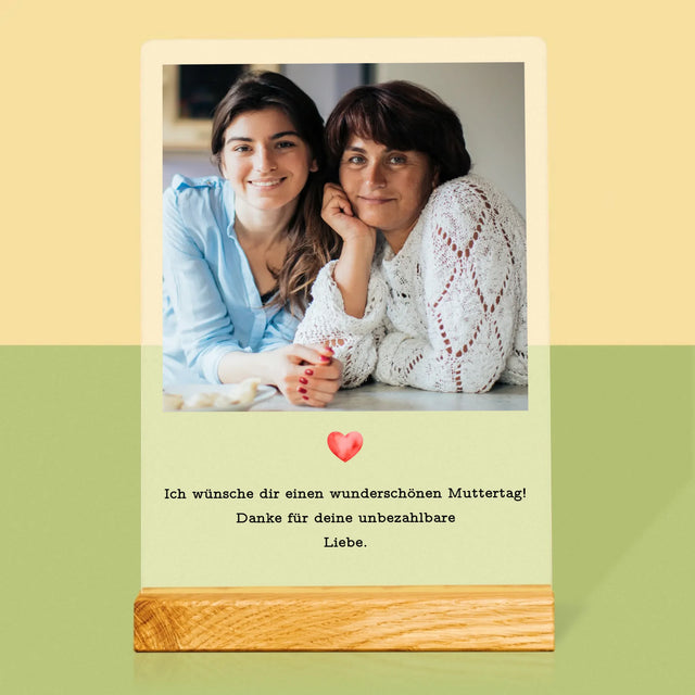 Foto Und Unterschrift: Urkunde Für Mama - Druck Auf Acrylglas