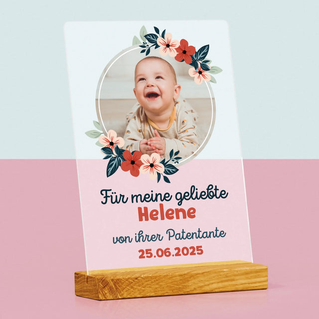 Foto Und Unterschrift: Für Die Taufe - Druck Auf Acrylglas