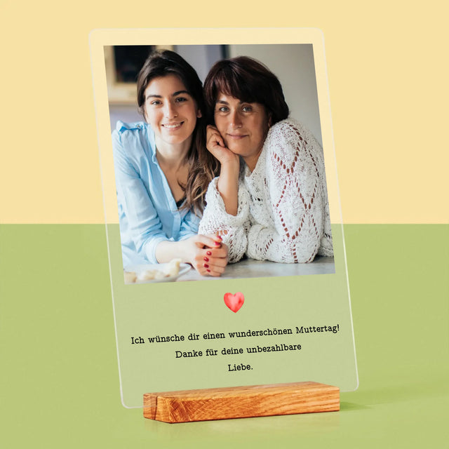 Foto Und Unterschrift: Urkunde Für Mama - Druck Auf Acrylglas