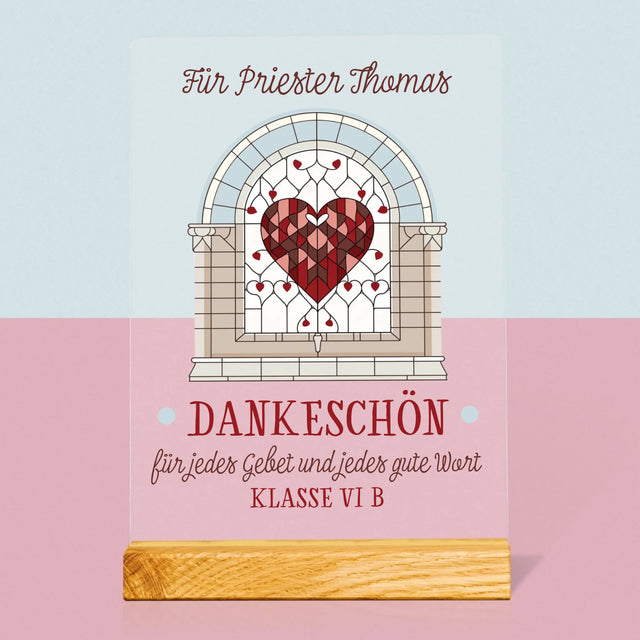 Name Und Unterschrift: Danke Für Jedes Gebet
 - Druck Auf Acrylglas
