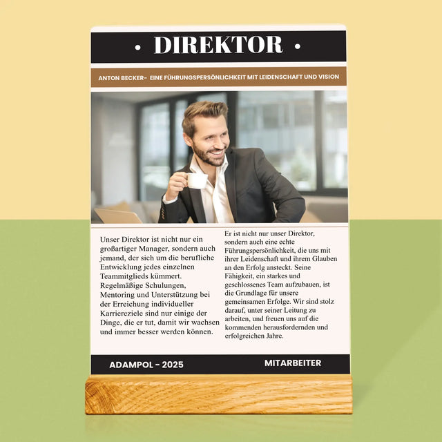 Magazin-Cover: Direktor - Druck Auf Acrylglas