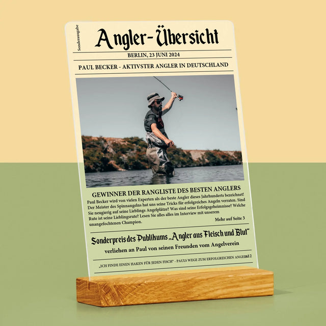 Foto Und Unterschrift: Angler- Übersicht - Druck Auf Acrylglas