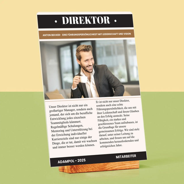 Magazin-Cover: Direktor - Druck Auf Acrylglas