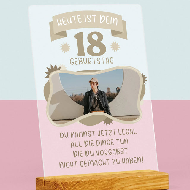 Foto Und Unterschrift: Legaler Geburtstag - Druck Auf Acrylglas