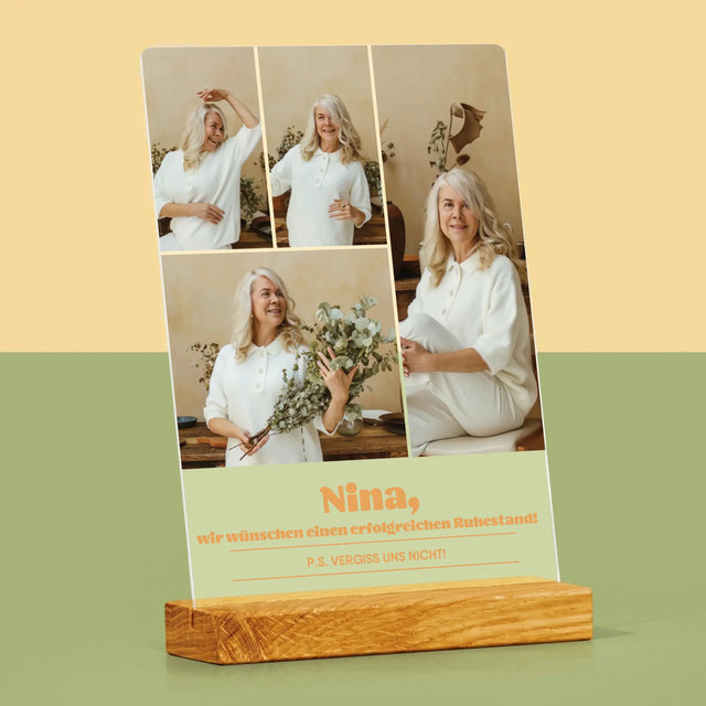 Fotocollage: Erfolgreicher Ruhestand - Druck Auf Acrylglas