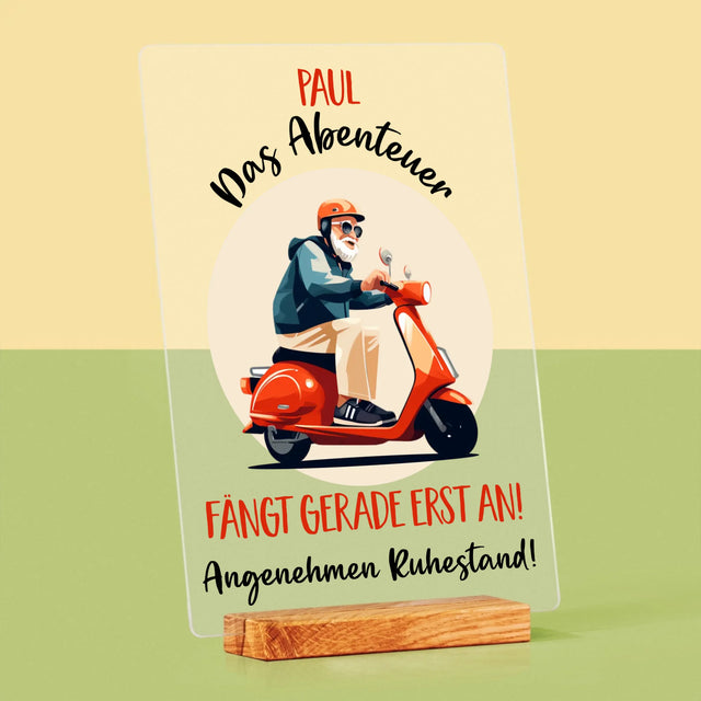 Name Und Unterschrift: Das Abenteuer Fängt Gerade Erst An - Druck Auf Acrylglas