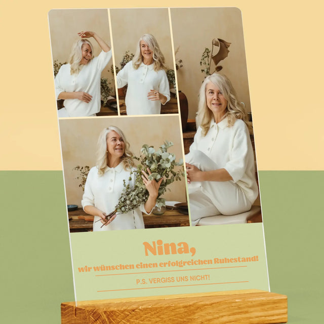 Fotocollage: Erfolgreicher Ruhestand - Druck Auf Acrylglas