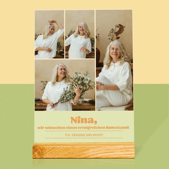 Fotocollage: Erfolgreicher Ruhestand - Druck Auf Acrylglas