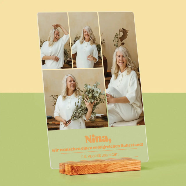 Fotocollage: Erfolgreicher Ruhestand - Druck Auf Acrylglas