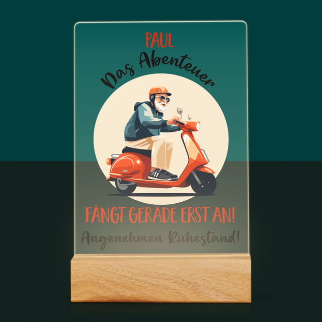 Name Und Unterschrift: Das Abenteuer Fängt Gerade Erst An - Druck Auf Acrylglas