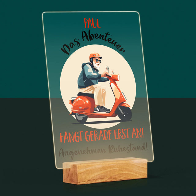 Name Und Unterschrift: Das Abenteuer Fängt Gerade Erst An - Druck Auf Acrylglas