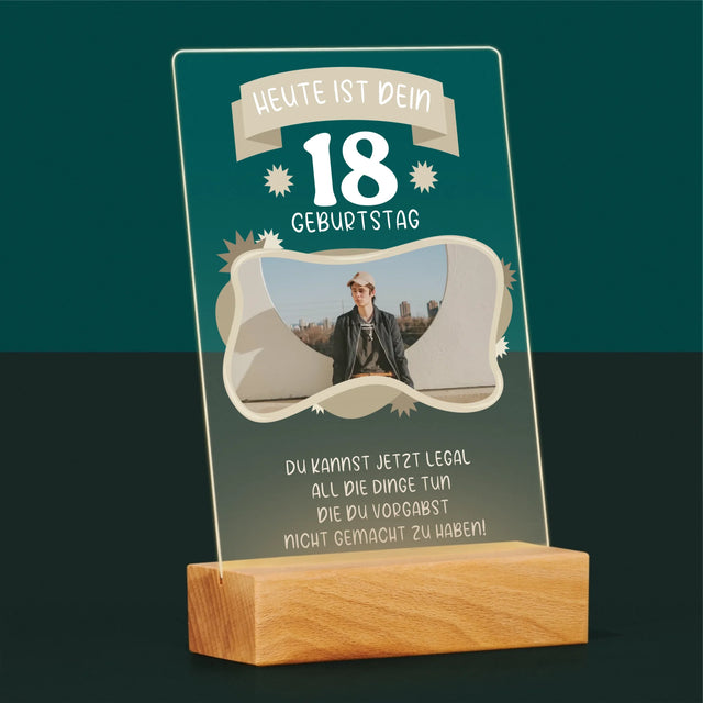 Foto Und Unterschrift: Legaler Geburtstag - Druck Auf Acrylglas