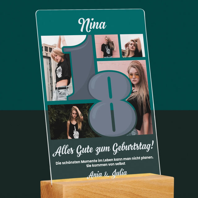 Fotocollage: 18 - Schönsten Momente - Druck Auf Acrylglas