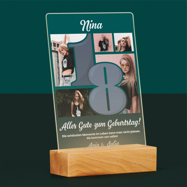 Fotocollage: 18 - Schönsten Momente - Druck Auf Acrylglas