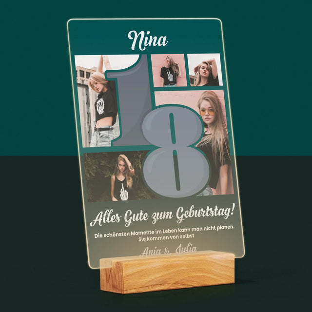 Fotocollage: 18 - Schönsten Momente - Druck Auf Acrylglas