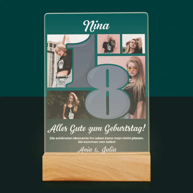 Fotocollage: 18 - Schönsten Momente - Druck Auf Acrylglas