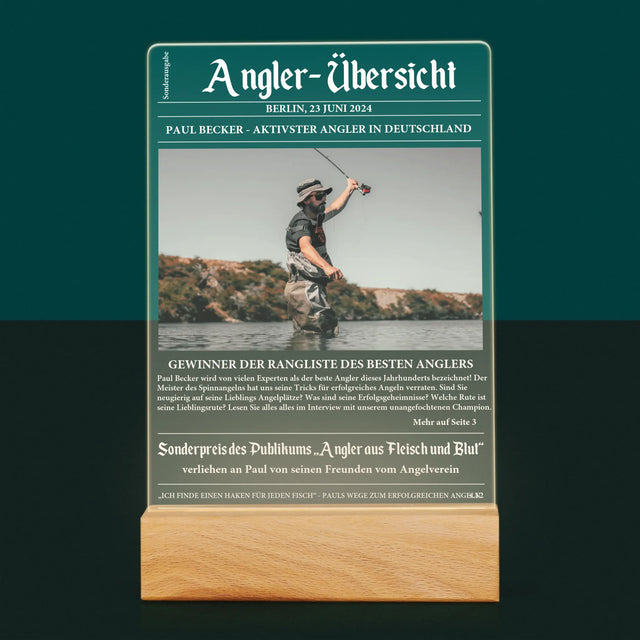 Foto Und Unterschrift: Angler- Übersicht - Druck Auf Acrylglas