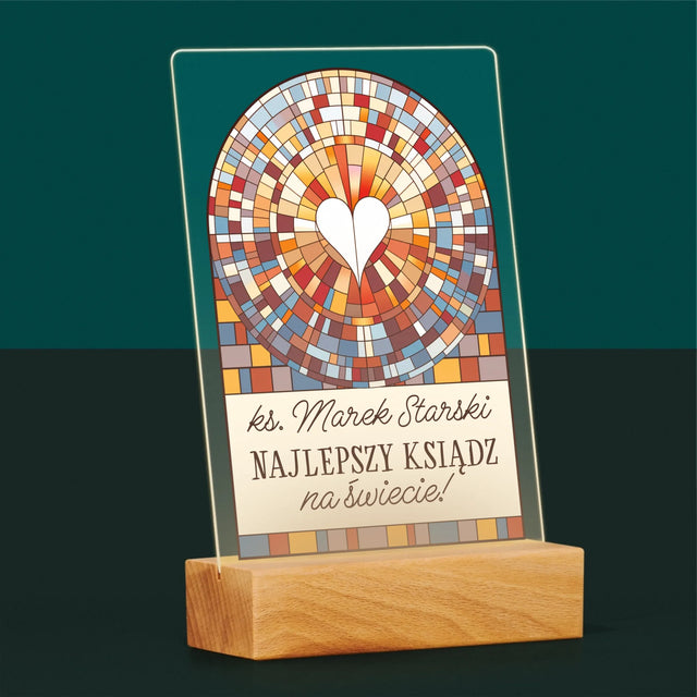 Name Und Unterschrift: Der Beste Priester Der Welt - Druck Auf Acrylglas