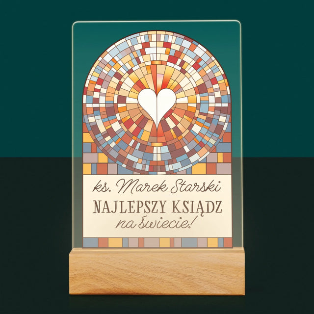 Name Und Unterschrift: Der Beste Priester Der Welt - Druck Auf Acrylglas