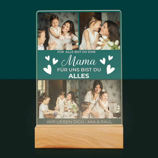 Fotocollage: Mama Du Bist Alles - Druck Auf Acrylglas
