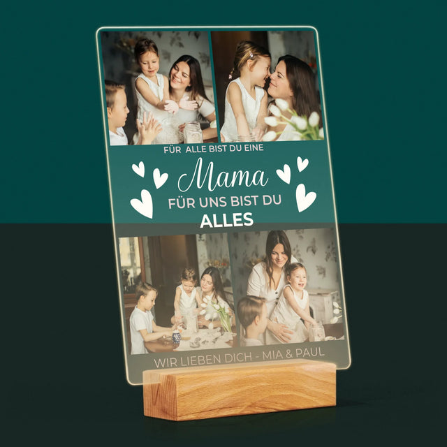 Fotocollage: Mama Du Bist Alles - Druck Auf Acrylglas