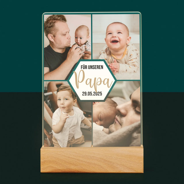 Fotocollage: Für Unseren Papa - Druck Auf Acrylglas